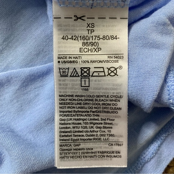 GAP Luxe Tank With Scoop Neck Spa Blue Size XS - Picture 7 of 8